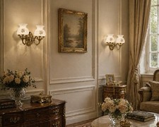 Vintage BHS Brass Double Wall