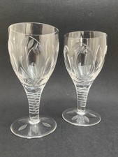 Stuart Crystal Sherry Glasses Pair Elgin Design