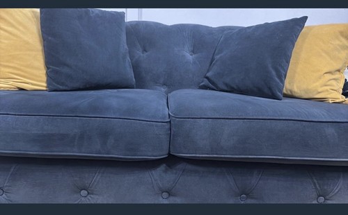 Dfs navy chesterfield sofa 4 - ,
