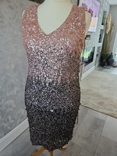 Ladies Ombre Sequined Occasion Dress Size 18