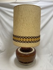 Vintage West German Fat Lava Floor Lamp Original Shade Needs Rewiring