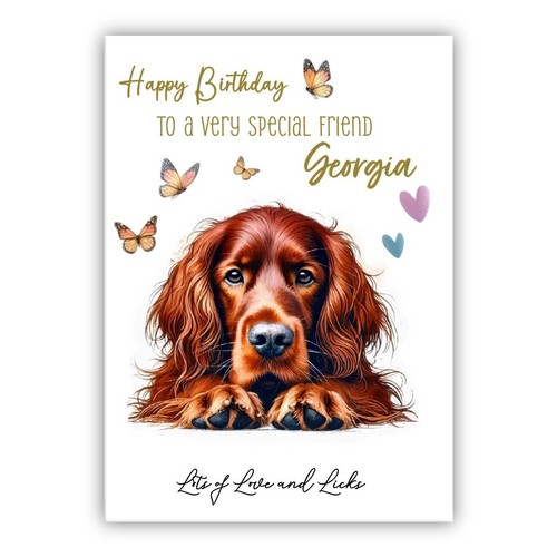 Irish red setter personalised - irish,
