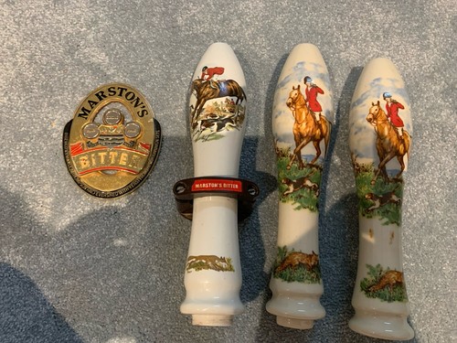 Beer pump handles - , porcelain
