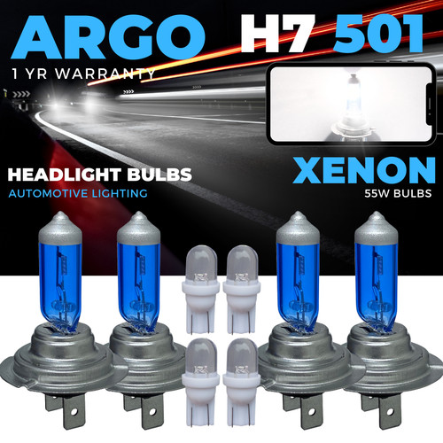 55w headlight bulbs xenon - h7,