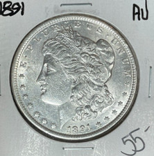 1891 MORGAN SILVER DOLLAR ~ AU ~NICE COIN~ 