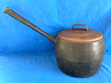 Antique Izons 12 Pint Cast Iron Gypsy Romany Cooking Pot with Lid