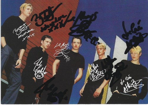 Westlife authentic hand signed - westlife, hand-signed