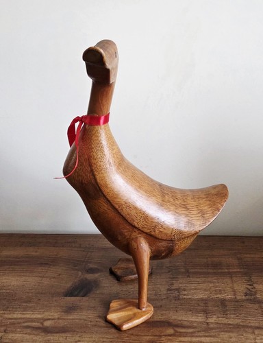 Large wooden moma duck - wooden, great