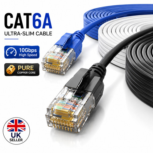 Cat6a ultra slim 10gbps - cat6a, ultra-slim