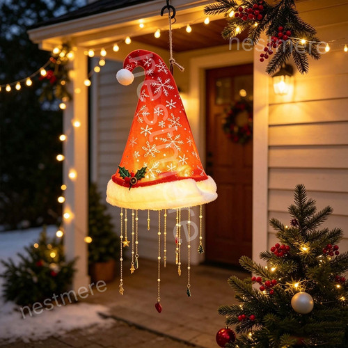 Lighted santa hat - lighted,