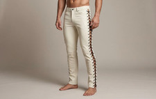 Men's White Genuine Leather