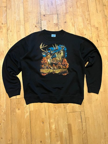 Vintage deer graphic crewneck - graphic,