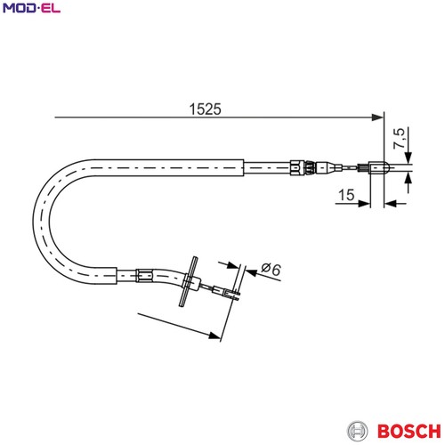 Cable pull parking brake - brake, 987