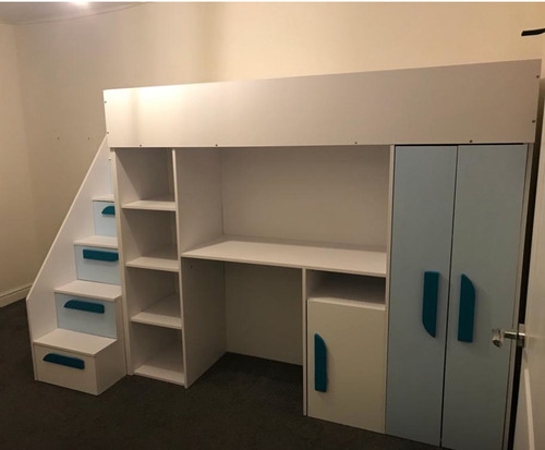 3ft kids loft bed - loft, with