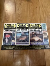 3 X Vintage Carp Talk Fishing Magazine Issues 40-42
