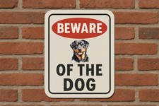 Beware Of The Dog Sticker