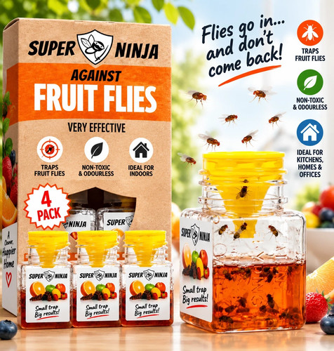 Super ninja fruit fly trap - super,