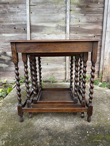 Mid century wood barley twist - mid,