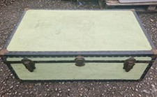 LARGE OLD VINTAGE / ANTIQUE TRAVEL / CABIN TRUNK / LUGGAGE