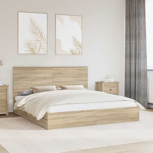 Bed frame sonoma oak - oak, 180x200