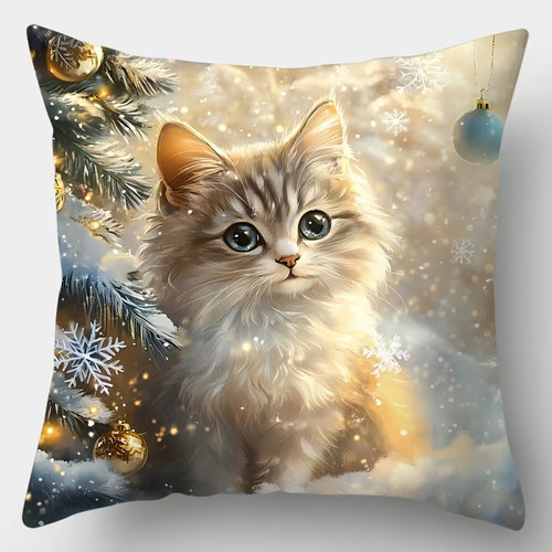 Beautiful cat prints pillow - beautiful,