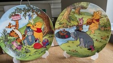 Bradex collectors plates, Winnie the Pooh, Going Fishing, celebration for Eeyore