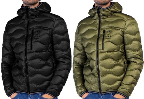 Mens wave quilt puffer jacket - puffer,