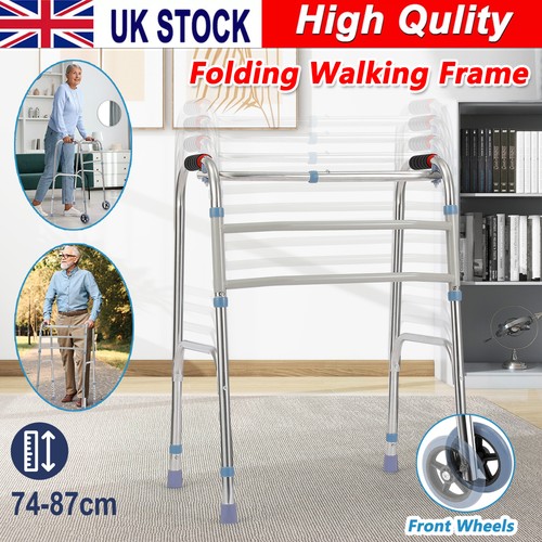 Folding walking frame with - folding,
