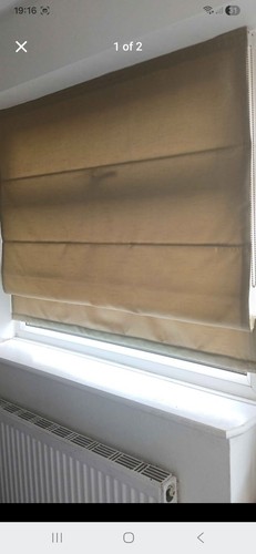 Green kitchen roller blind - green,
