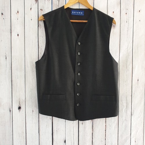 Return high fit waistcoat - return,