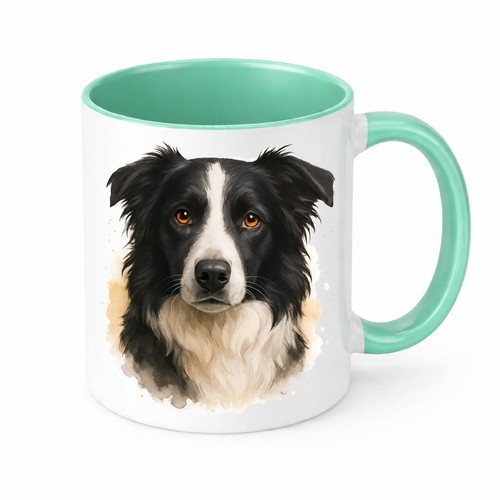 Border collie mug brew crew - border,