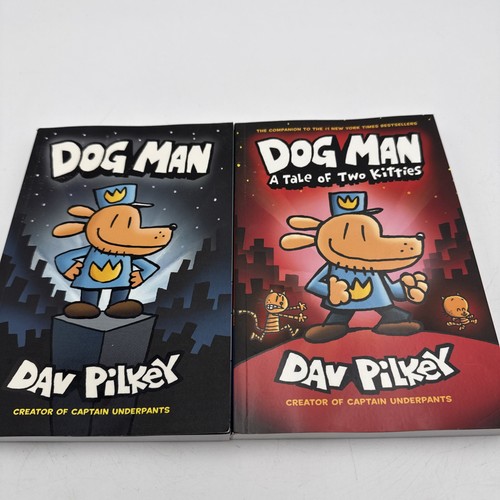Dog man children book - man, x2