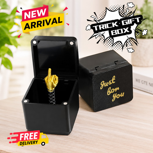 Middle finger box funny - in, a