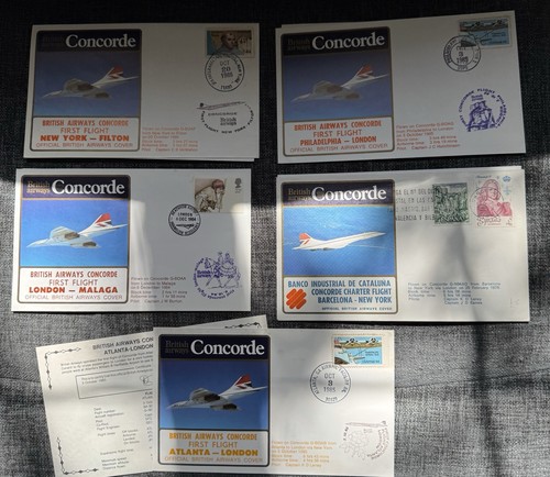 Concorde postal covers - concorde,