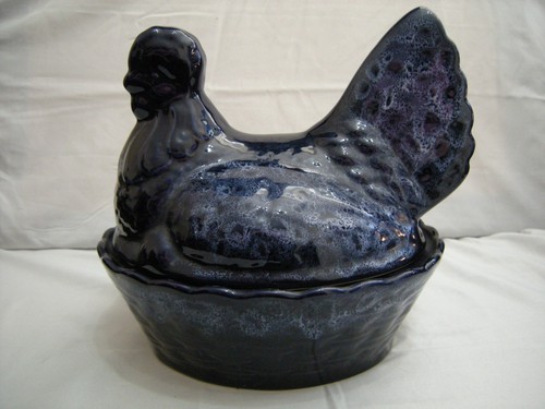 Vintage kernewek pottery blue - vintage,