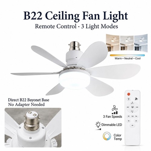 B22 bayonet ceiling fan - ceiling,