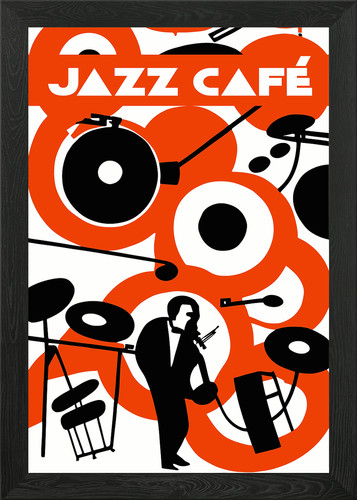 Jazz festival poster framed - jazz,