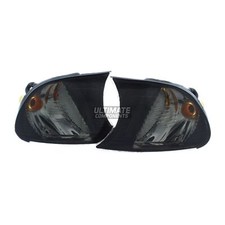 Front Indicators Lights Lamps BMW 3 Series E46 Coupe 2001-2003 Smoked Lens Pair