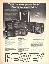 vtg 70s PEAVEY PA MAGAZINE