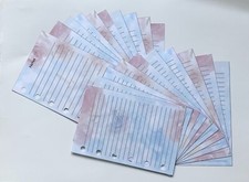 Filofax Pocket Sized Paper Set in a Rose Design - Notes Paper Pack - 20 pages