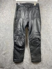 hein gericke leather trousers Uk 12 30 Inch Waist Black Used But Still Nice..