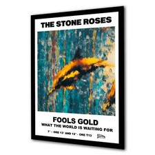 Poster Inspired by Stone Roses FOOLS GOLD Dolphin Madchester Legend Tribute