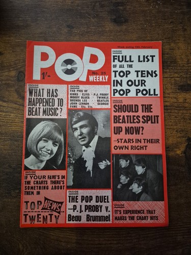 Pop weekly magazine - weekly, beatles