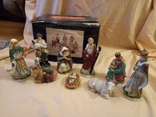 Vintage 9 Piece Hand Painted