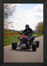 Quad Racer Wallpaper Framed