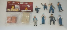 G scale 45mm Gauge BACHMANN People Figures & Crates Driver Fireman Engine Crew