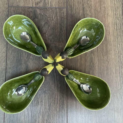 Avocado dishes and spoons - dishes,