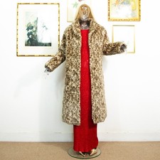 Vintage Leopard Print Faux Fur