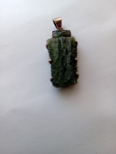 Moldavite pendant - moldavite,