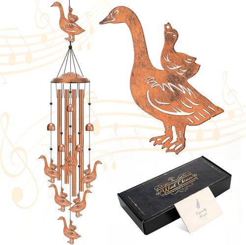 Goose metal wind chimes - goose,
